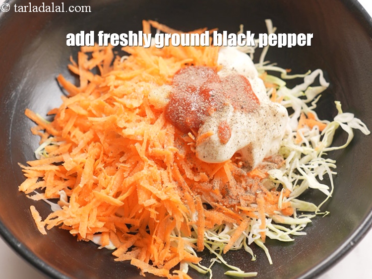 Step 9 – Add <a href="https://tarladalal.com/glossary-freshly-ground-black-pepper-kalimirch-powder-kali-mirch-ka-powder-567i">freshly ground black pepper (kalimirch)</a>&nbsp;to taste.&nbsp;