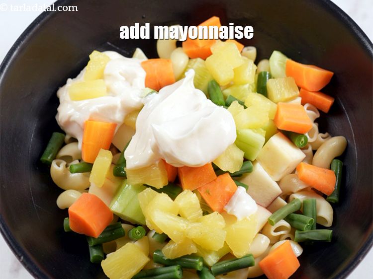 Step 9 – Add&nbsp;5 tbsp <a href="https://www.tarladalal.com/glossary-mayonnaise-505i">mayonnaise</a>.