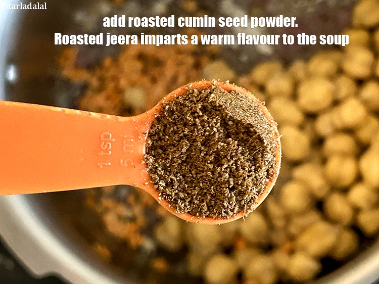Step 12 – Add&nbsp;<meta charset="UTF-8" />1 tsp&nbsp;roasted&nbsp;<a href="glossary-cumin-seeds-powder-jeera-powder-zeera-powder-382i">cumin seeds (jeera) powder</a>.&nbsp;Roasted cumin seed powder imparts a warm, earthy, …