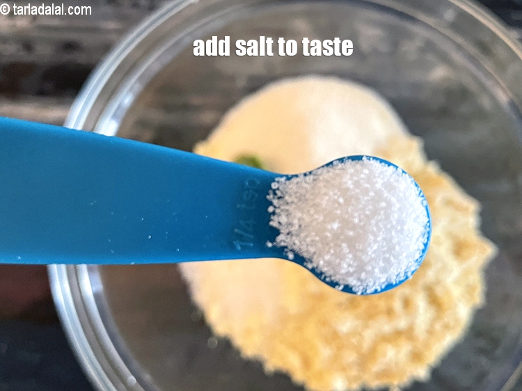 Step 9 – Add salt to taste. We added 1/4 tsp salt.&nbsp;