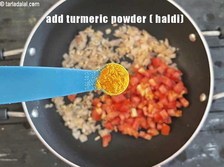 Step 29 – Add&nbsp;<meta charset="UTF-8" />1/4 tsp&nbsp;<a href="glossary-turmeric-powder-haldi-645i">turmeric powder (haldi)</a>.