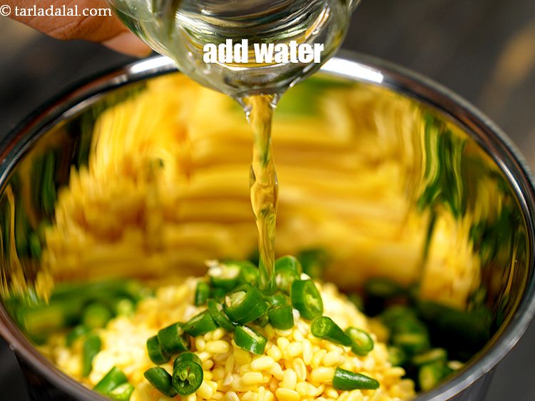 Step 9 – Add &frac14; cup of water.&nbsp;