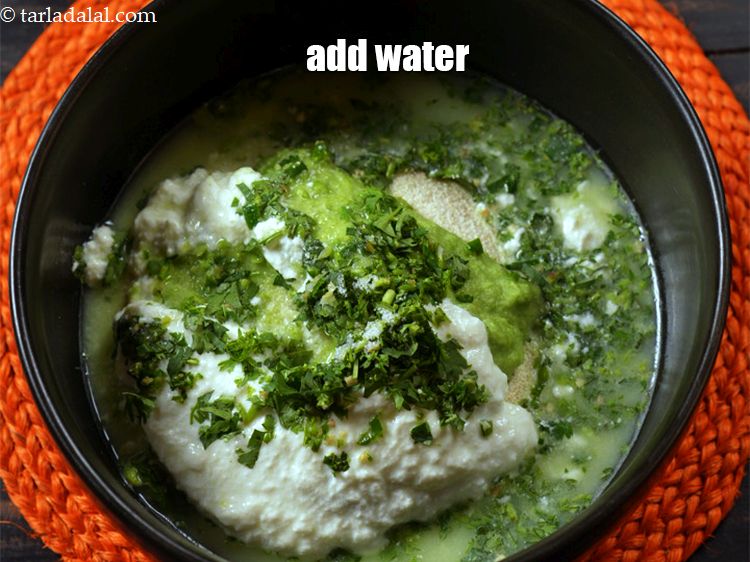 Step 10 – Add approx. 3/4 cup water.