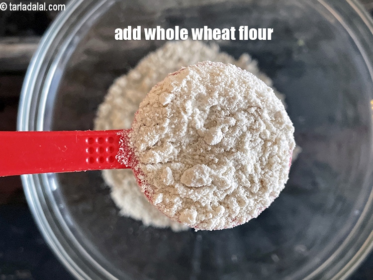 Step 9 – Add&nbsp;<meta charset="UTF-8" />1 tbsp&nbsp;<a href="glossary-whole-wheat-flour-gehun-ka-atta-gehun-ka-aata-429i">whole wheat flour (gehun ka atta)</a>.