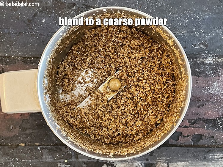 Step 15 – Blend in a mixer to a coarse powder.