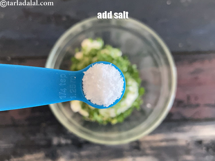 Step 10 – Add salt to taste. We used 1/4 tsp salt.