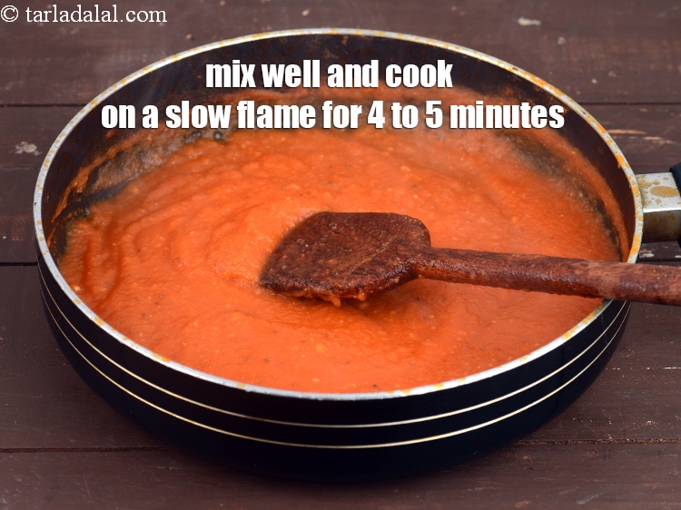 Step 15 – Mix well and cook on a slow flame for 4 to 5 minutes, while stirring …