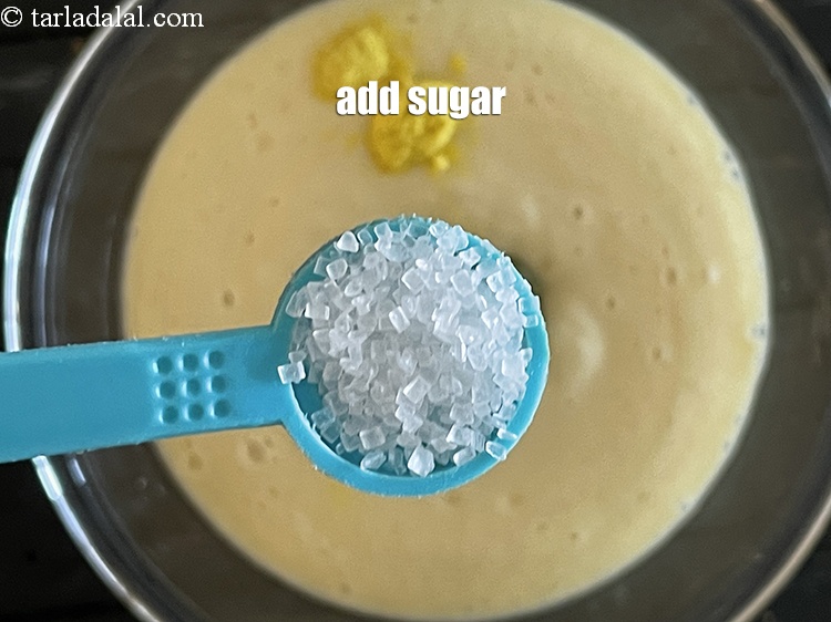 Step 18 – Add 1/2 tsp sugar.