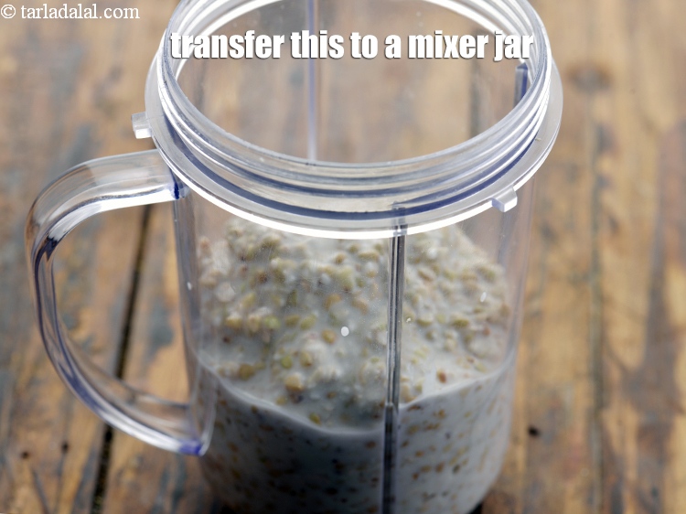 Step 8 – Transfer this to a mixer jar.