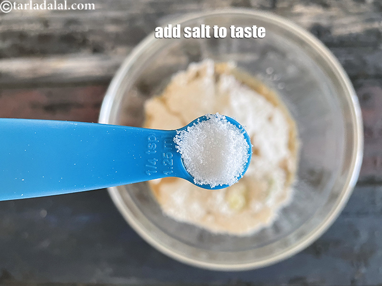 Step 9 – Add salt to taste. We used 1/4 tsp salt.