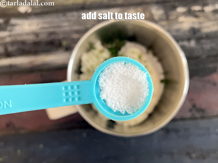 Step 10 – Add salt to taste. We used 1/4 tsp salt.