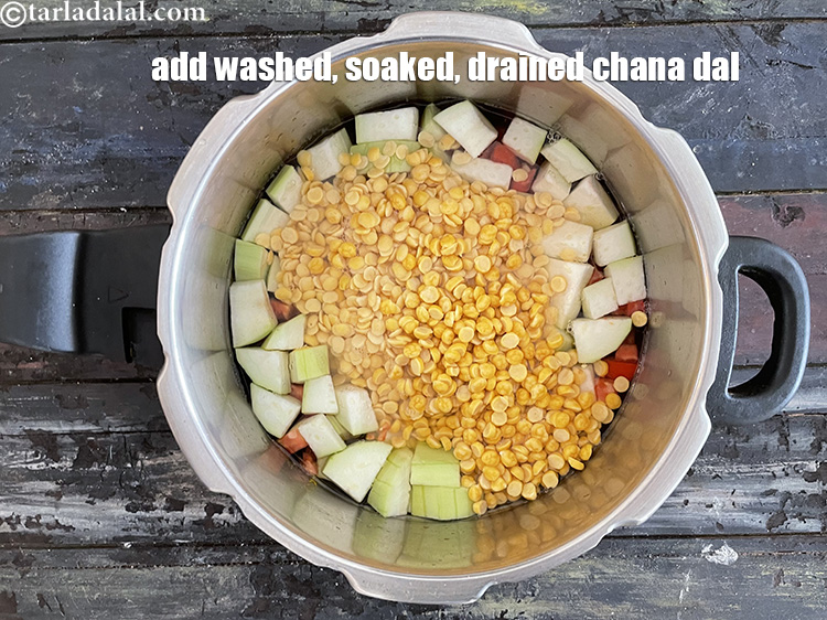 Step 20 – Add the washed and soaked&nbsp;<meta charset="UTF-8" />1/4 cup&nbsp;<a href="glossary-chana-dal-split-bengal-gram-285i">chana dal (split bengal gram)</a>. See above …