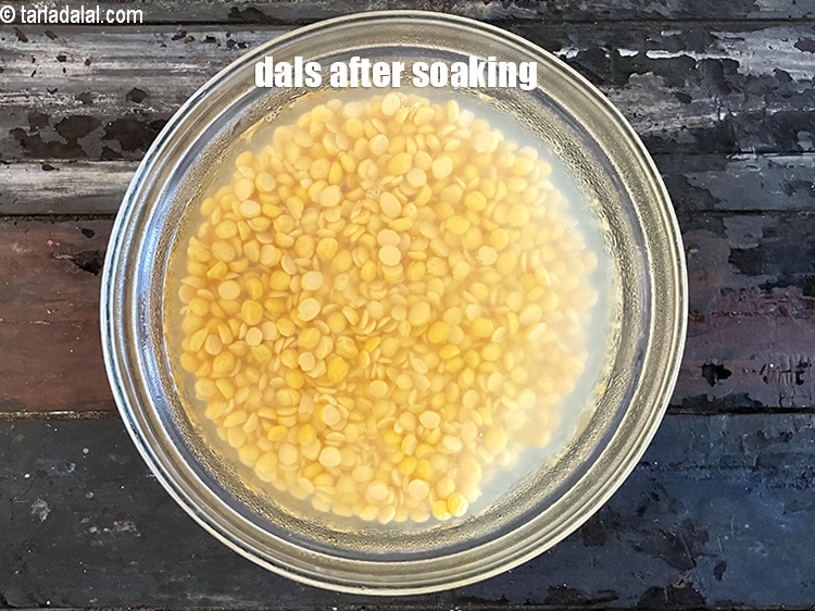 Step 9 – Dals after soaking.