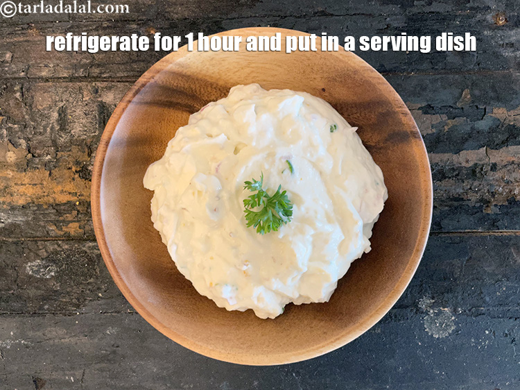 Step 13 – <meta charset="UTF-8" /> Refrigerate <strong>thick curd dip | healthy Indian curd dip&nbsp;|&nbsp;yoghurt dip with onions …