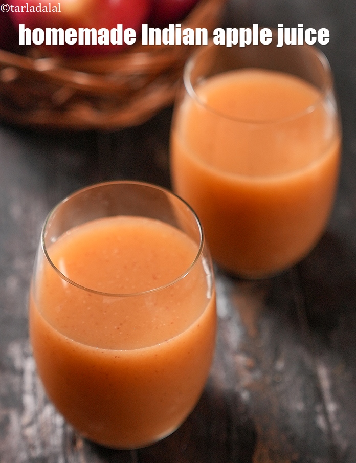स्टेप 14 – सेब का जूस तुरंत परोसें।