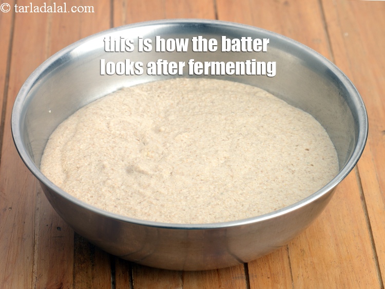 Step 9 – This is how the batter looks after fermenting.