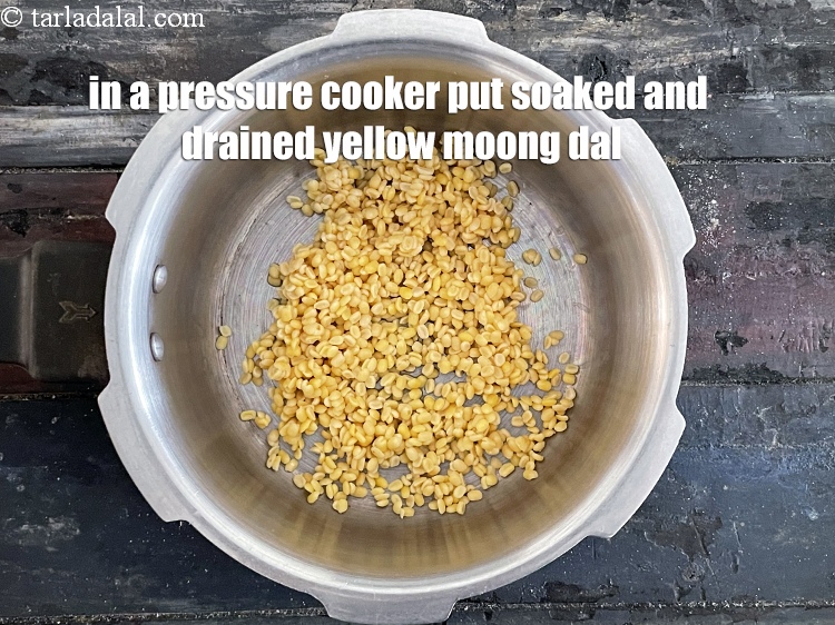 Step 9 – To make <strong>moong dal spinach soup recipe | dal palak soup | zero oil moong …