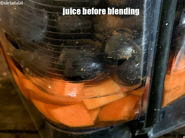 Step 11 – Juice before blending.