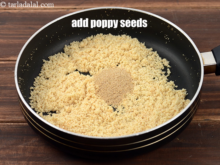 Step 11 – Add 1 tbsp <a href="https://www.tarladalal.com/glossary-poppy-seeds-khus-khus-589i">poppy seeds (khus-khus)</a>.