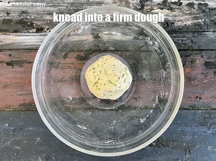 Step 11 – Knead into a firm dough.