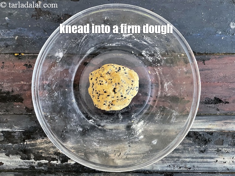 Step 9 – Knead into a firm dough.