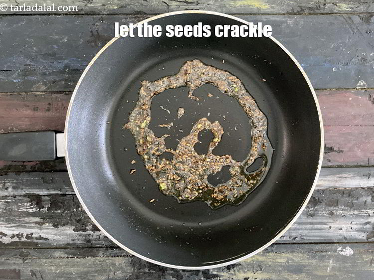 Step 12 – Let the seeds crackle.