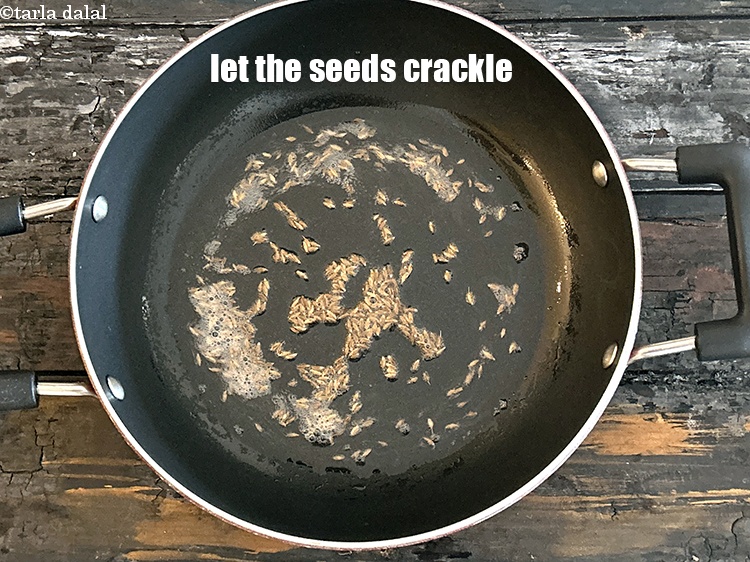 Step 9 – Let the seeds crackle.