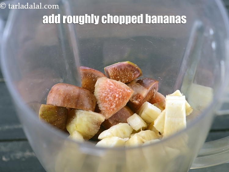 Step 9 – Add 1/2 cup &nbsp;roughly&nbsp;<a href="https://www.tarladalal.com/glossary-chopped-bananas-20i">chopped bananas</a>.