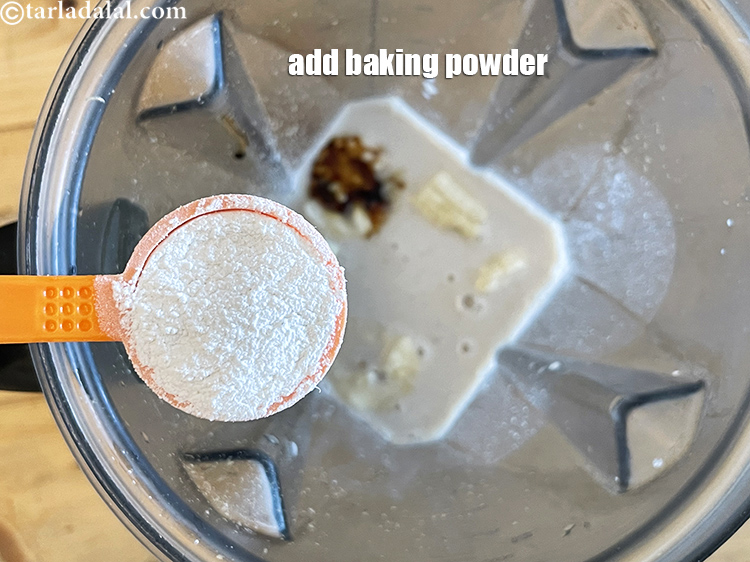 Step 13 – Add&nbsp;<meta charset="UTF-8" />1 1/2 tsp&nbsp;<a href="glossary-baking-powder-425i">baking powder</a>.