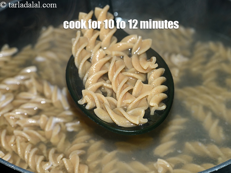 Step 9 – Cook on a medium flame for 10 to 12 minutes or till the pasta is …