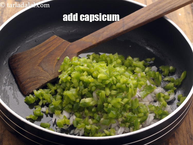 Step 8 – Add capsicum.