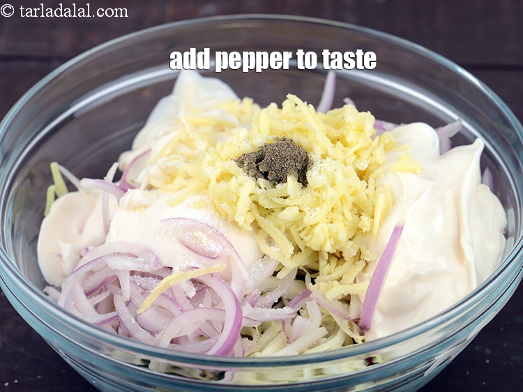 Step 9 – Add pepper to taste.