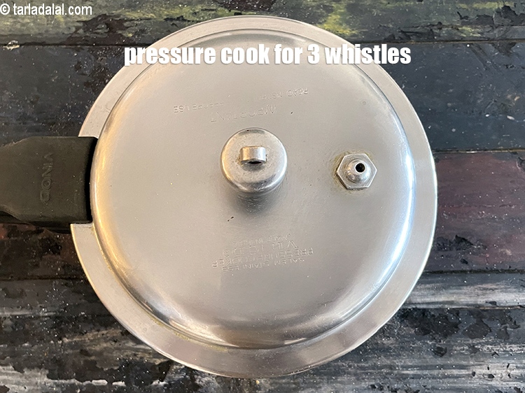 Step 19 – Pressure cook for 3 whistles.