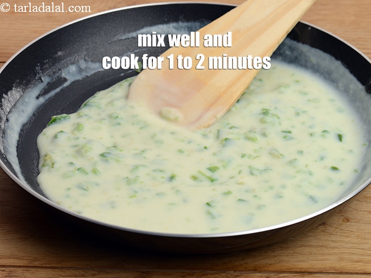 Step 9 – Mix well and cook on a medium flame for another 1 to 2 minutes, while …