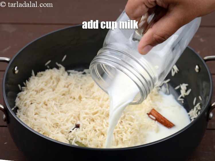 Step 11 – Add 1 cup milk.
