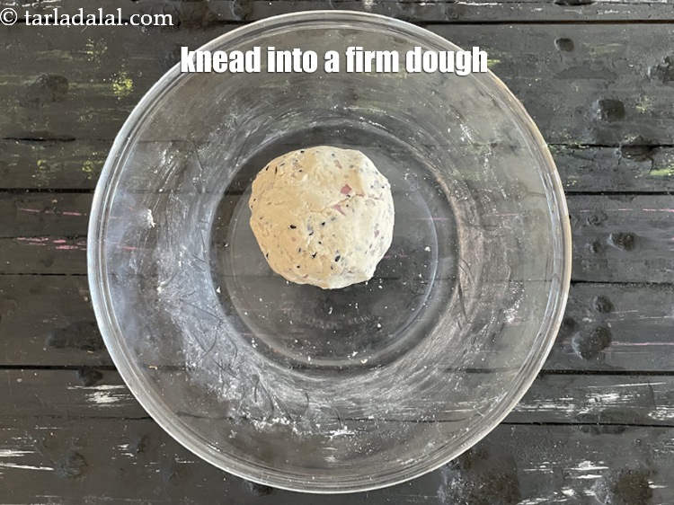 Step 10 – Knead into a firm dough.