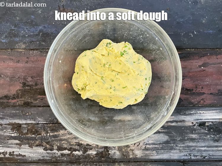 Step 11 – Knead into a soft dough.