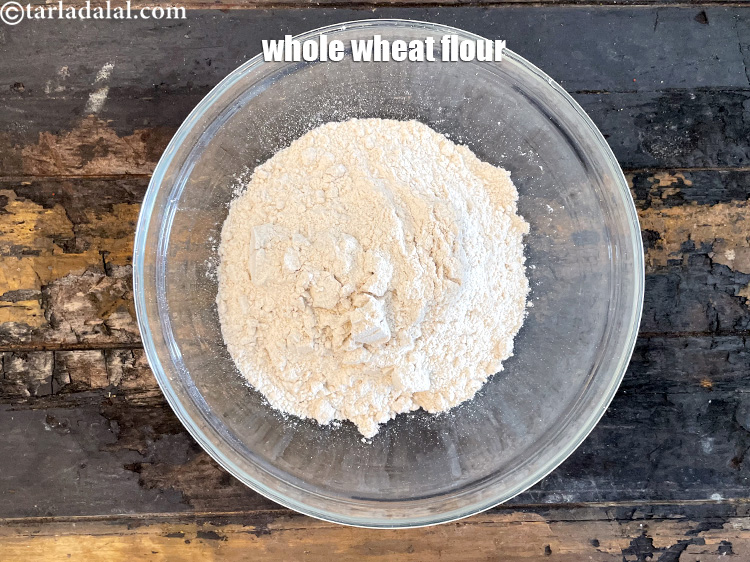 Step 38 – In a bowl put 2 cups whole wheat flour.