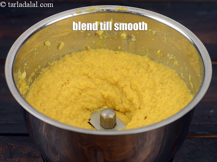 Step 10 – Blend till smooth without using any water.