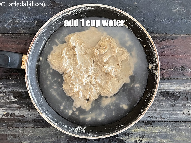 Step 10 – Add 1 cup of water.