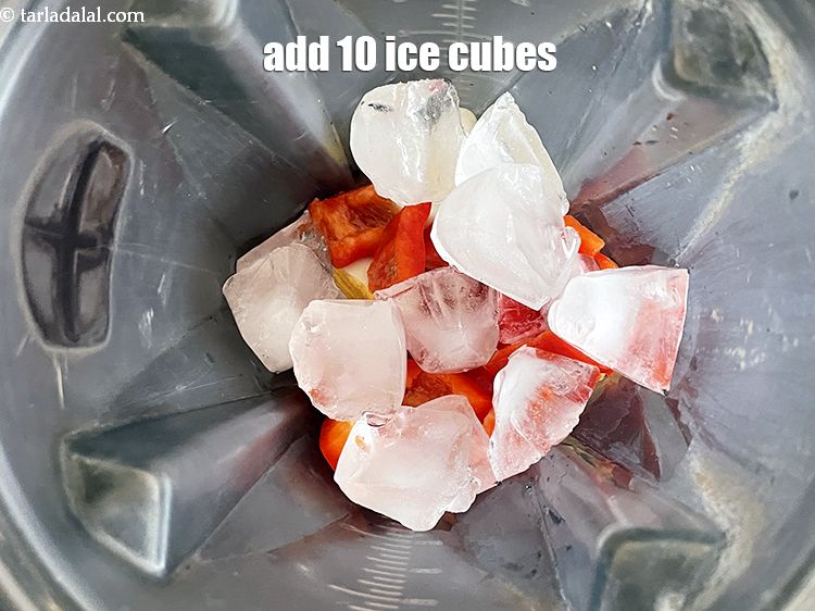 Step 10 – Add 10 ice cubes.