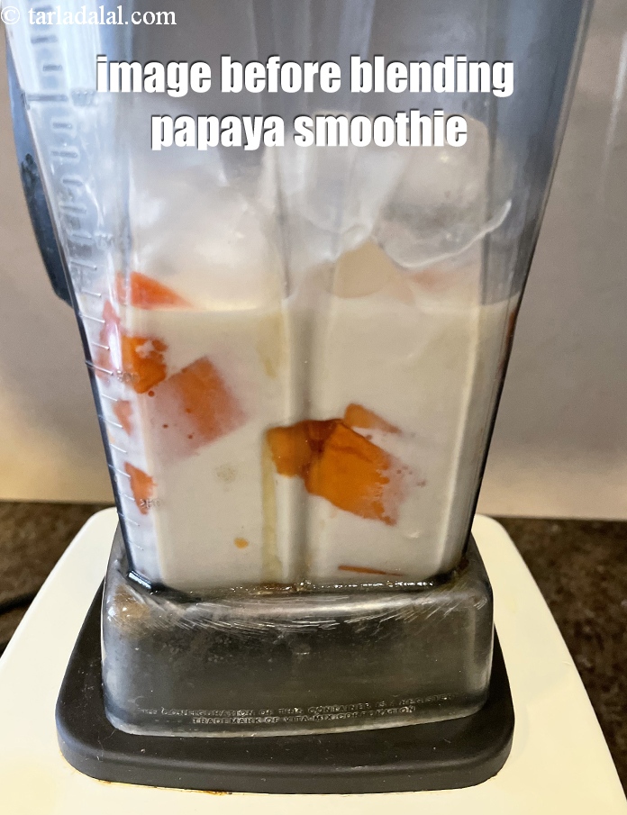 Step 12 – Image before blending the smoothie.