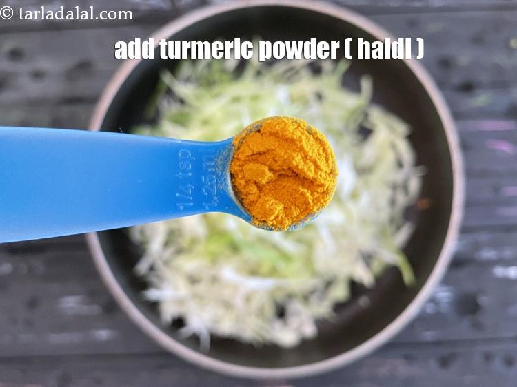 Step 9 – Add&nbsp;<meta charset="UTF-8" />1/4 tsp&nbsp;<a href="glossary-turmeric-powder-haldi-645i">turmeric powder (haldi)</a>.