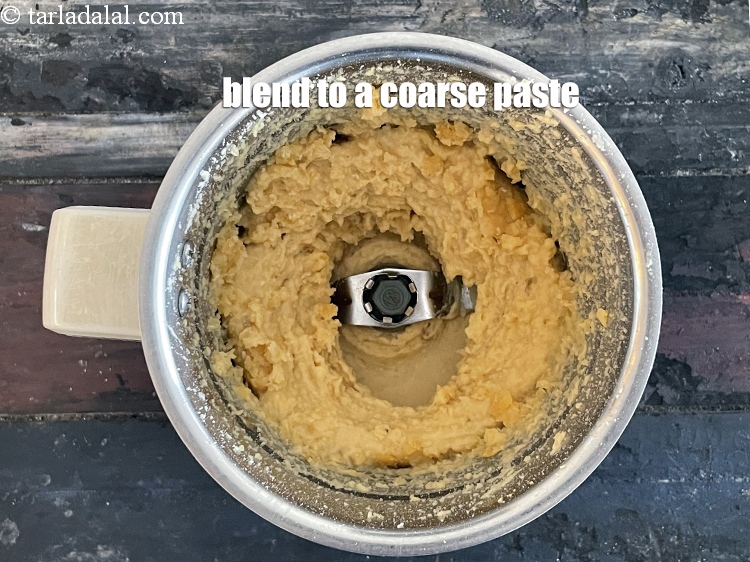 Step 16 – Blend in a mixer to a coarse paste.