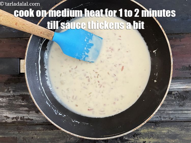 Step 16 – Cook on a medium flame for 1 to 2 minutes or till the sauce thickens, …