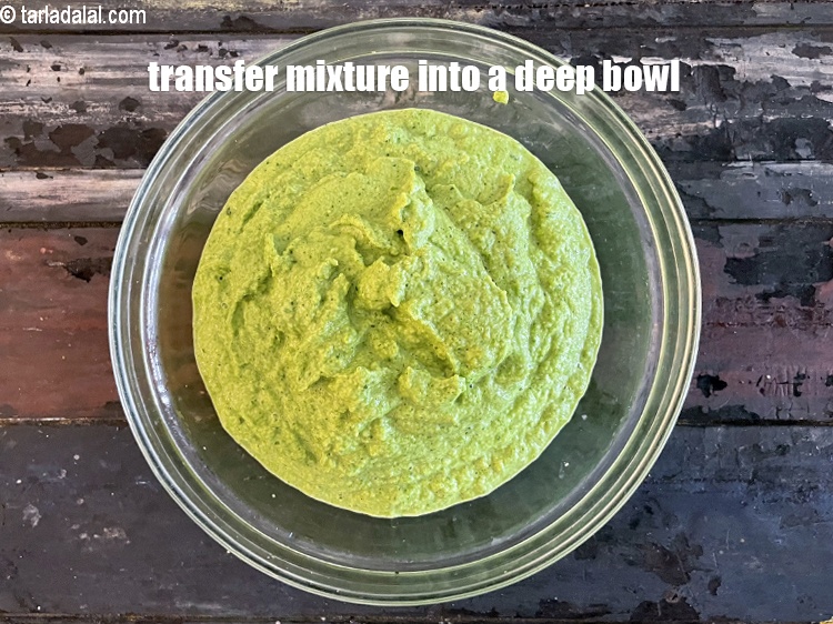 Step 14 – Transfer the mixture into a deep bowl.