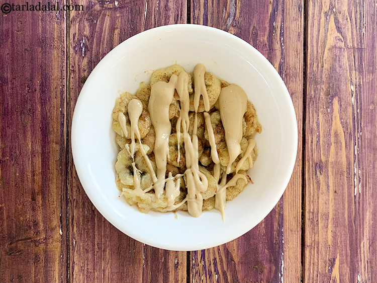 Step 8 – Drizzle a tablespoon of peanut butter on top of the banana slices. Enjoy&nbsp;<strong>banana and peanut …