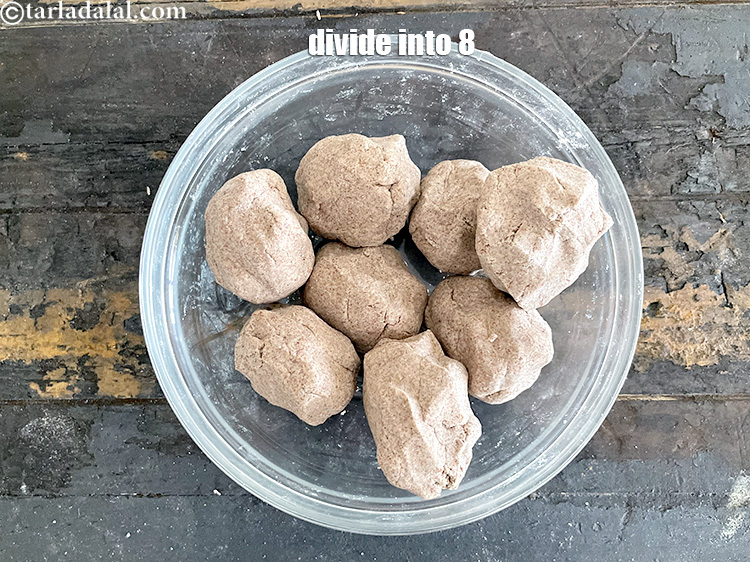 Step 20 – Divide dough into 8 equal portions.