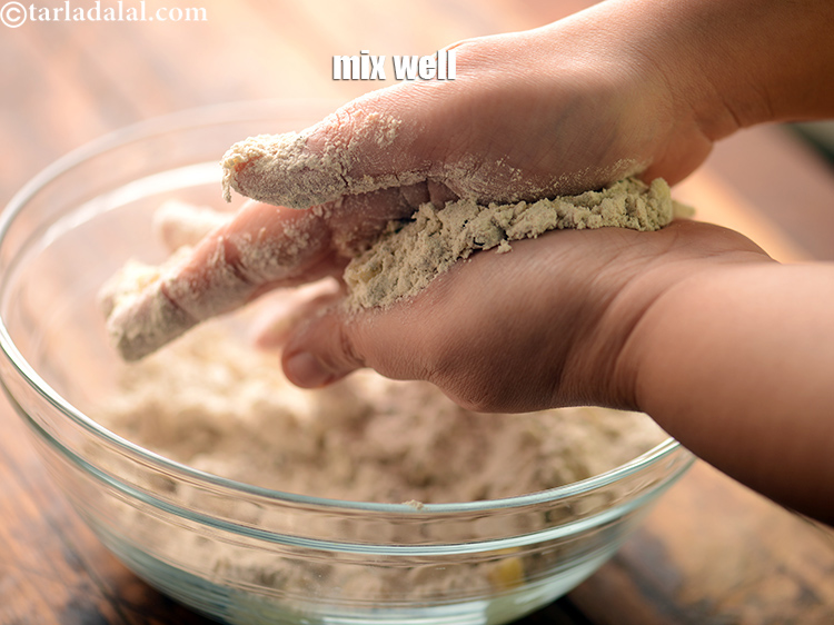 Step 23 – Mix it well. Rub the butter into the flour mixture using your fingertips until the …
