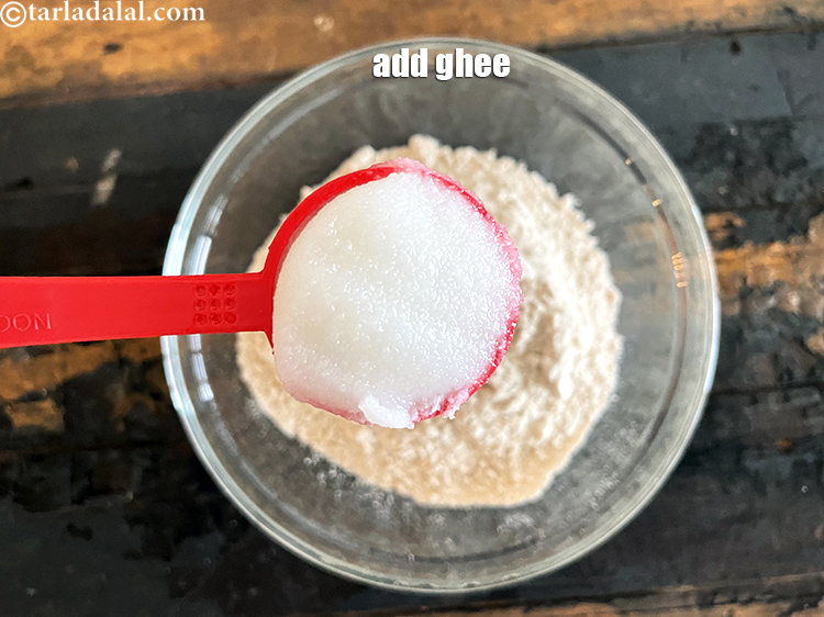 Step 18 – Add&nbsp;<meta charset="UTF-8" />2 tsp of&nbsp;<a href="glossary-ghee-245i">ghee</a>. Health consciuons people can add only 1 tsp of …